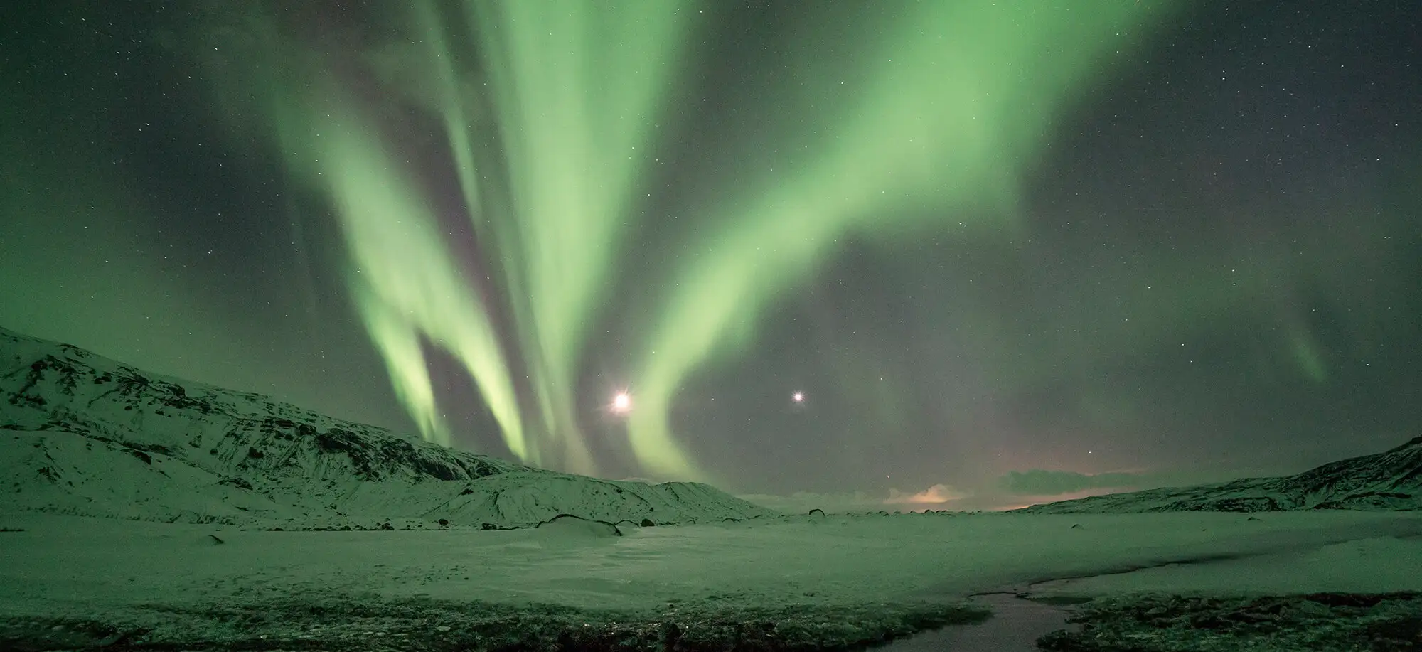 Auroras boreales en Islandia